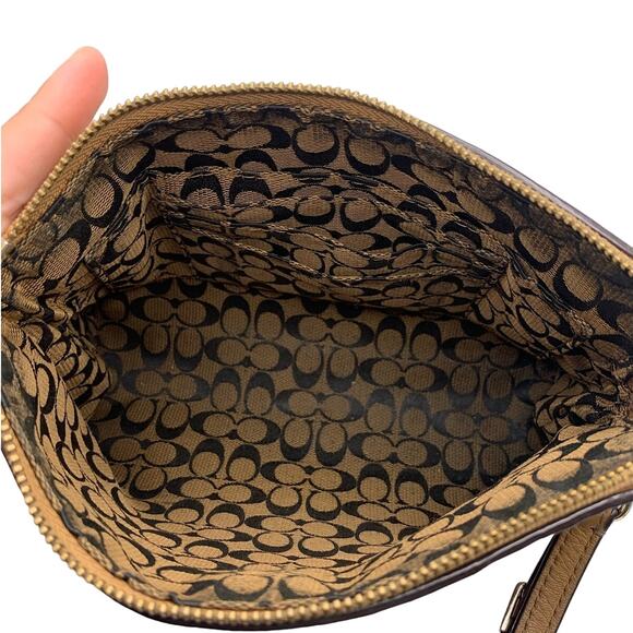 COACH Brown Wristlet with Card Slots - Picture 6 of 10